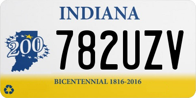 IN license plate 782UZV