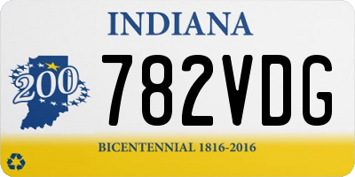 IN license plate 782VDG