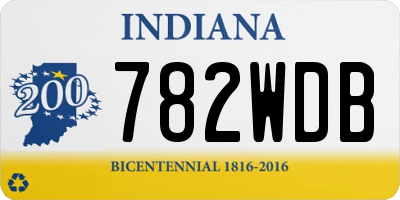 IN license plate 782WDB