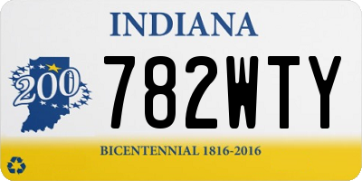 IN license plate 782WTY