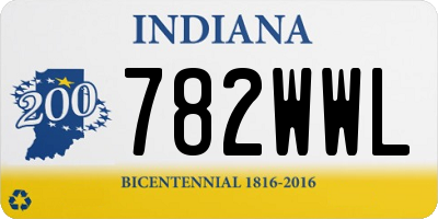 IN license plate 782WWL