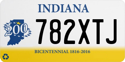 IN license plate 782XTJ