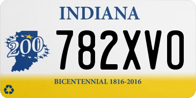 IN license plate 782XVO