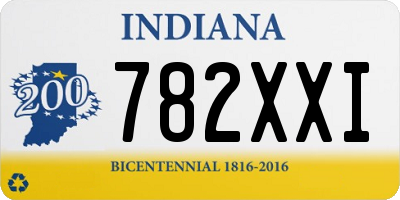 IN license plate 782XXI