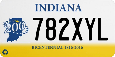 IN license plate 782XYL