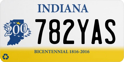 IN license plate 782YAS