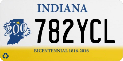 IN license plate 782YCL