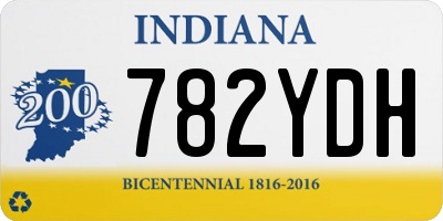 IN license plate 782YDH