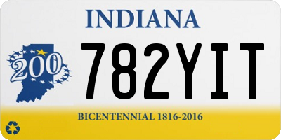 IN license plate 782YIT