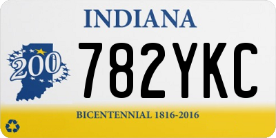 IN license plate 782YKC