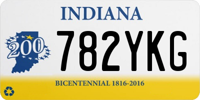 IN license plate 782YKG