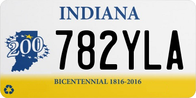 IN license plate 782YLA