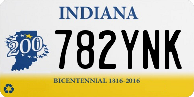 IN license plate 782YNK