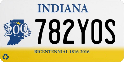 IN license plate 782YOS