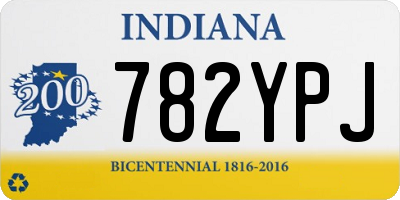 IN license plate 782YPJ