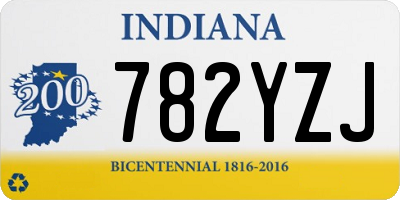 IN license plate 782YZJ