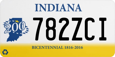 IN license plate 782ZCI