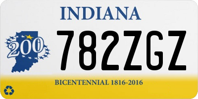 IN license plate 782ZGZ