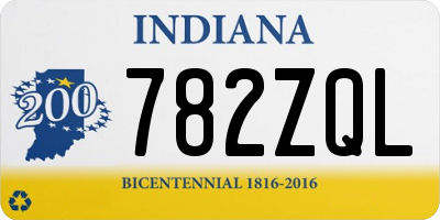 IN license plate 782ZQL