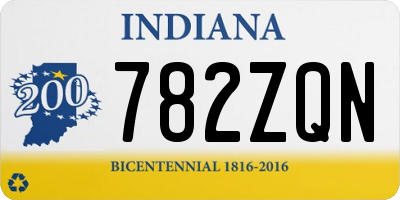 IN license plate 782ZQN