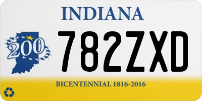 IN license plate 782ZXD