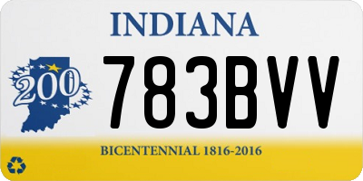 IN license plate 783BVV