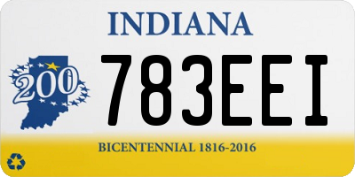 IN license plate 783EEI