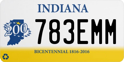 IN license plate 783EMM