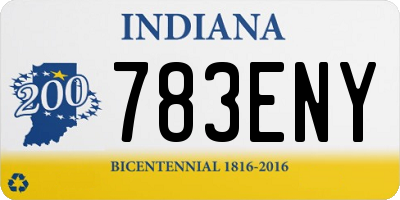 IN license plate 783ENY