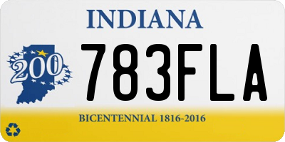 IN license plate 783FLA