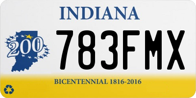 IN license plate 783FMX