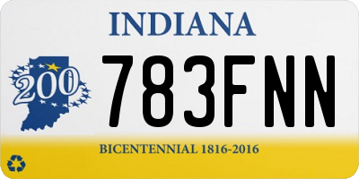 IN license plate 783FNN