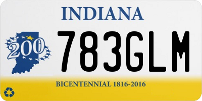 IN license plate 783GLM