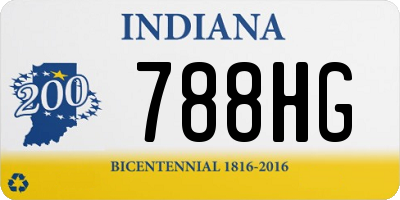 IN license plate 788HG