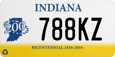 IN license plate 788KZ