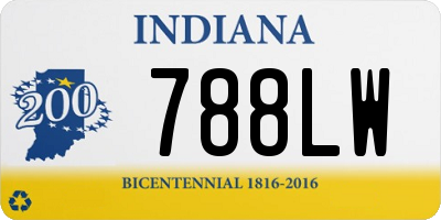 IN license plate 788LW