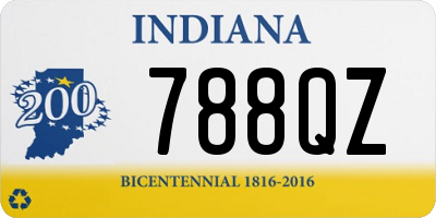 IN license plate 788QZ