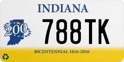 IN license plate 788TK