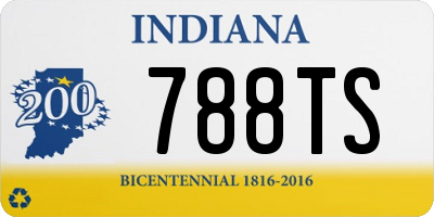 IN license plate 788TS