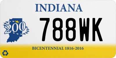 IN license plate 788WK
