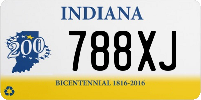 IN license plate 788XJ