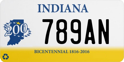 IN license plate 789AN
