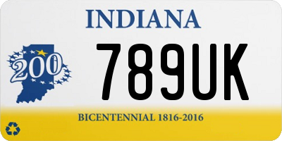 IN license plate 789UK
