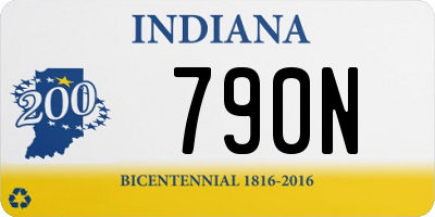 IN license plate 790N