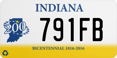 IN license plate 791FB