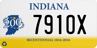 IN license plate 791OX