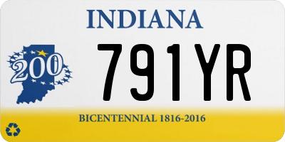 IN license plate 791YR
