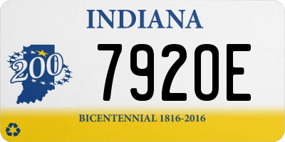 IN license plate 792OE