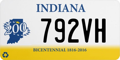 IN license plate 792VH