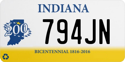 IN license plate 794JN